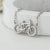 Sterling Silver Pavé Bicycle Necklace (MX1354) by Gexist®