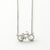 Sterling Silver Pavé Bicycle Necklace (MX1354) by Gexist®