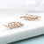 Sterling Silver Pavé Fern Earrings (MX1365E) by Gexist®