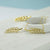 Sterling Silver Pavé Fern Necklace (MX1365N) by Gexist®