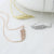 Sterling Silver Pavé Fern Necklace (MX1365N) by Gexist®