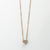 Sterling Silver Pavé Heart Necklace (MX1359N) by Gexist®