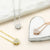 Sterling Silver Pavé Heart Necklace (MX1359N) by Gexist®