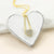 Sterling Silver Pavé Heart Necklace (MX1359N) by Gexist®