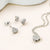 Sterling Silver Pavé Heart Necklace (MX1359N) by Gexist®