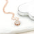 Sterling Silver Pavé Heart Necklace (MX1359N) by Gexist®