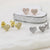Sterling Silver Pavé Heart Stud Earrings (MX1359E) by Gexist®