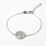 Sterling Silver Pavé Tree Bracelet (MX1361B) by Gexist®