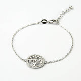 Sterling Silver Pavé Tree Bracelet (MX1361B) by Gexist®