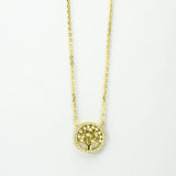 Sterling Silver Pavé Tree Necklace (MX1361N) by Gexist®