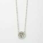 Sterling Silver Pavé Tree Necklace (MX1361N) by Gexist®