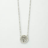 Sterling Silver Pavé Tree Necklace (MX1361N) by Gexist®