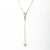 Sterling Silver Pavé Triangle Drop Necklace (MX1356) by Gexist®