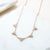 Sterling Silver Pavé Triangles Necklace (MX1363) by Gexist®