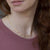 Sterling Silver Pavé Triangles Necklace (MX1363) by Gexist®