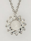 Sterling Silver Pendant with Swiss Stone Cristal Quartz by Gexist®