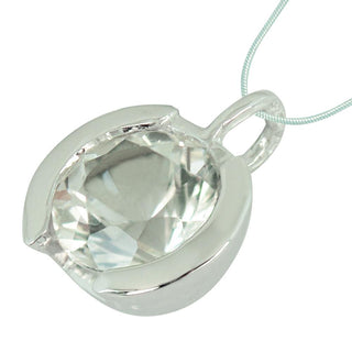 Sterling Silver Pendant with Swiss Stone Cristal Quartz by Gexist®
