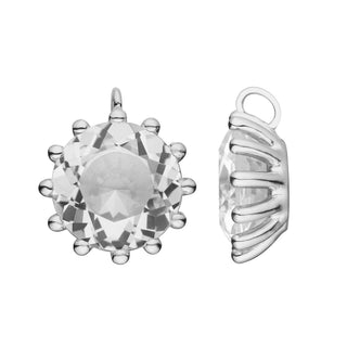 Sterling Silver Pendant with Swiss Stone Cristal Quartz by Gexist®