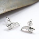 Sterling Silver Raptor Claw Stud Earrings (MA41E) by Gexist®