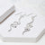 Sterling Silver Reflected Twirl Earrings (MS1151E) by Gexist®