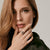 Sterling Silver Ring with Swiss Stone Cristal Quartz by Gexist®