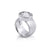 Sterling Silver Ring with Swiss Stone Cristal Quartz by Gexist®
