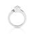 Sterling Silver Ring with Swiss Stone Cristal Quartz by Gexist®