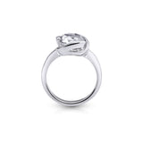 Sterling Silver Ring with Swiss Stone Cristal Quartz by Gexist®