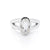 Sterling Silver Ring with Swiss Stone Cristal Quartz by Gexist®