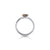 Sterling Silver Ring with Swiss Stone Smoky Quartz by Gexist®