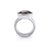 Sterling Silver Ring with Swiss Stone Smoky Quartz by Gexist®