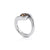 Sterling Silver Ring with Swiss Stone Smoky Quartz by Gexist®