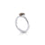Sterling Silver Ring with Swiss Stone Smoky Quartz by Gexist®