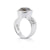 Sterling Silver Ring with Swiss Stone Smoky Quartz by Gexist®