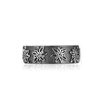 Sterling Silver Ring with a bunch of Edelweiss by Gexist®