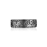 Sterling Silver Ring with a bunch of Edelweiss by Gexist®