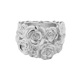 Sterling Silver Ring with beautiful Roses design by Gexist®