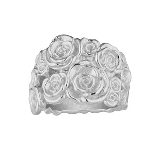 Sterling Silver Ring with beautiful Roses design by Gexist®