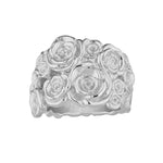 Sterling Silver Ring with beautiful Roses design by Gexist®