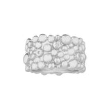 Sterling Silver Ring with small balls and Zirconia design by Gexist®