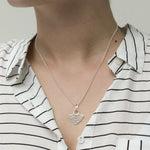 Sterling Silver River Ripples Necklace (MF507P) by Gexist®