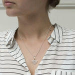 Sterling Silver River Ripples Necklace (MF507P) by Gexist®