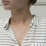 Sterling Silver River Ripples Necklace (MF507P) by Gexist®