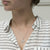 Sterling Silver River Ripples Necklace (MF507P) by Gexist®