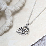 Sterling Silver Round Celtic Triquetra Necklace (MC214) by Gexist®