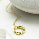 Sterling Silver Russian Ring Necklace (MX1362N) by Gexist®