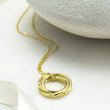 Sterling Silver Russian Ring Necklace (MX1362N) by Gexist®