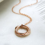 Sterling Silver Russian Ring Necklace (MX1362N) by Gexist®
