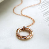 Sterling Silver Russian Ring Necklace (MX1362N) by Gexist®