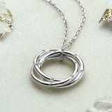 Sterling Silver Russian Ring Necklace (MX1362N) by Gexist®